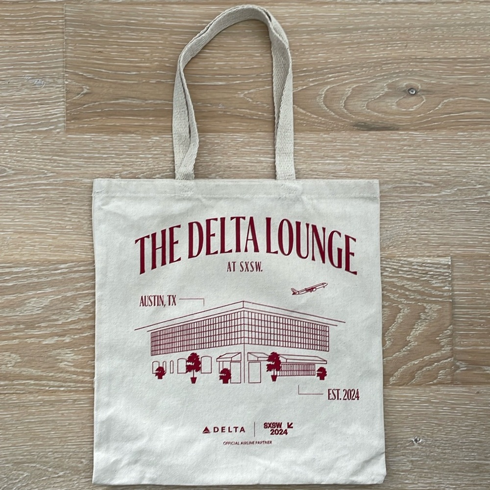 New The Delta Lounge SXSW 2024 Canvas Tote Bag